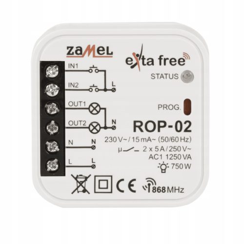  Zamel-Relais 230 V IP20 5 A