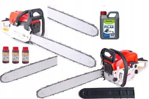  Benzin-Sägesäge 4,9 PS Mega-Säge-Set