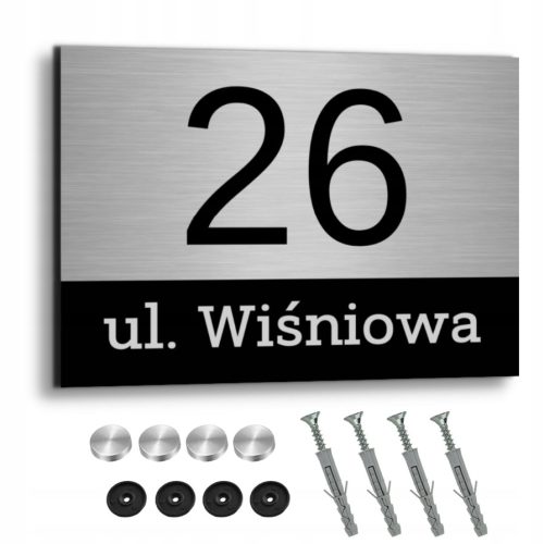 Hausnummer 3dcity 40 x 30 cm