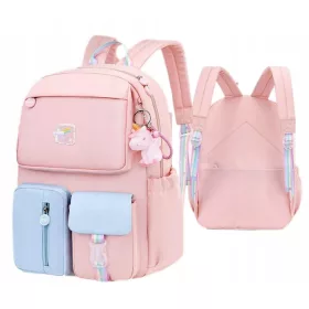   Multifunktionaler Kinder-Rucksack in Puderrosa und Himmelblau