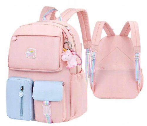 Multifunktionaler Kinder-Rucksack in Puderrosa und Himmelblau