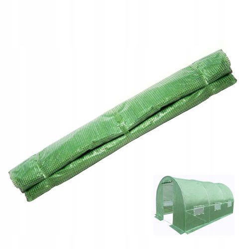Folientunnel, Kunststoffplatten Folientunnel 8 m² 400 x 200 cm grün