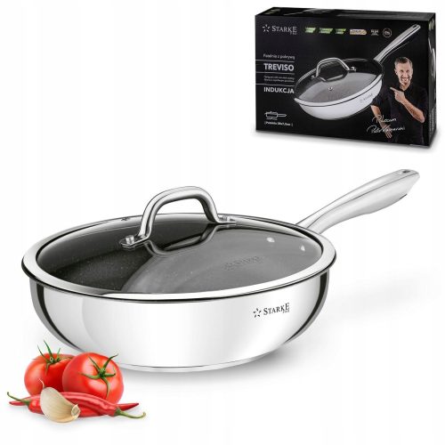 Bratpfannen Starke Pro Treviso traditionelle Bratpfanne 28 cm antihaftbeschichtet (antihaftbeschichtet)