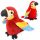 Sprechendes Papageienmaskottchen 22 cm