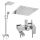  Yoka Home Cube Duschpaneel mit silberner Armatur
