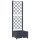 VidaXL Blumentopf 40 cm x 40 x 121,5 cm Durchmesser 1 cm Kunststoff in den Farben Grau und Silber