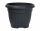  Prosperplast Blumentopf 55 cm x 55 x 43 cm Durchmesser 55 cm Kunststoff schwarz, Grau- und Silbertöne