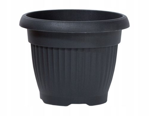  Prosperplast Blumentopf 55 cm x 55 x 43 cm Durchmesser 55 cm Kunststoff schwarz, Grau- und Silbertöne