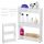 Springos HA1010 freistehender Schrank 70x54x12,5 cm weiß