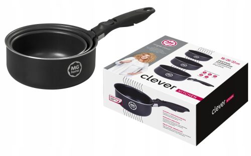 Kochset MG home Clever Küchentöpfe-Set, Edelstahl, 4-tlg.