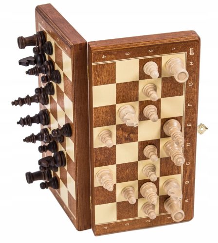  Magnetisches Schachbrett aus Holz Basic Square