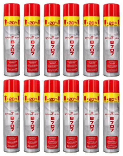 Kontaktkleber 12er Set Spray-kon B707