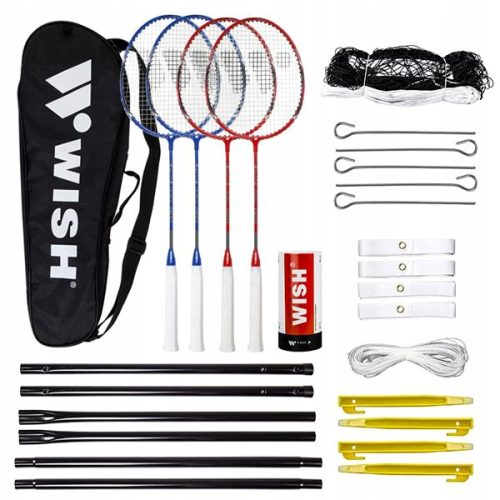 WISH ALUMTEC 5566 Schläger mit Federball-Set