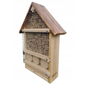  HAUS für INSEKTEN, BIENEN, MAUERBIENE, Schilf, H 52 cm
