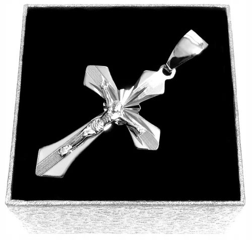  Herren-Diamantkreuz K8-Kreuz aus 925er Silber