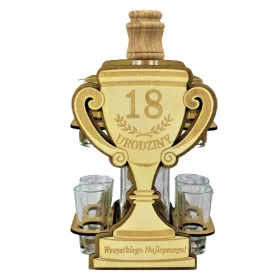  Tasse zum 18. Geburtstag, Karaffe, Brillenanhänger