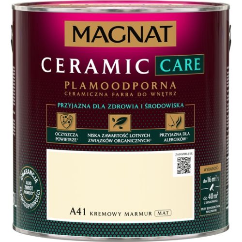Magnat Keramik-Wandfarbe 2,5 l A41 Creme Marmor matt