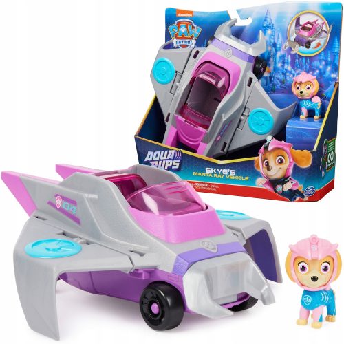  Paw Patrol Aqua-Fahrzeug mit einer Skye-Figur