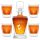 Krüge, Karaffen und Milchkännchen Murrano-Set 0,8 l