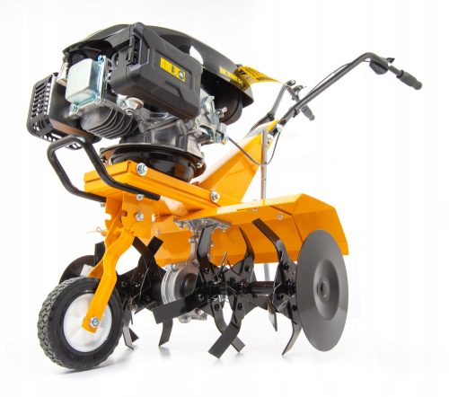 Motorhacken. Riwall Rototiller GARDEN COMBAT MAchete Flickt den Boden 60 cm