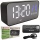  ELEKTRONISCHE LED-UHR, TEMPERATUR-ALARMUHR