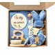  Baby Box Schnulleranhänger für ein Neugeborenes, ein Geschenk für ein Baby, Blautöne