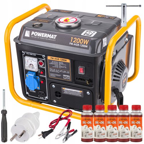 Tragbarer einphasiger Stromerzeuger Powermat 1200 W Benzin