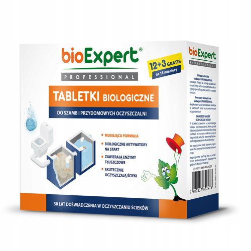  Bakterien für Klärgruben Tabletten für JAHR für Kläranlagen 12+3Stk BIOEXPERT