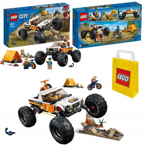  LEGO City 60387 Abenteuer in einem 4x4-Geländewagen + VP-Papiertüte LEGO 6315792 mittel