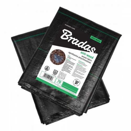 Agrartextil - Landwirtschaftliches Mulchgewebe (Anti-Unkraut) Bradas schwarz 320 x 1000 cm 70 g/m²