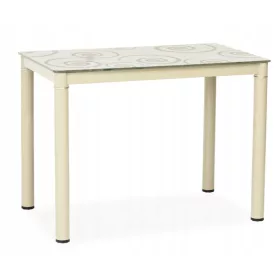  Signal rechteckiger Tisch 100 x 60 x 75 cm creme