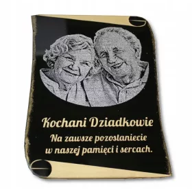  Pergament mit Foto und Widmung 18x24cm