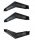 Defro Home Auslassgitter, schwarz