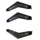 Defro Home Auslassgitter, schwarz