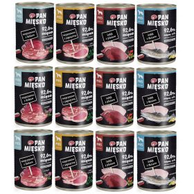  PAN MEAT Nassfutter für Hunde Truthahn Hirsch 400g