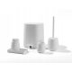 Badezimmerzubehör-Sets Home & Fun Badezimmerzubehör-Set, 5 Elemente, Chrom, Graphit, Grau- und Silbertöne, mehrfarbig