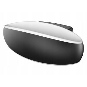    Garden Lights weiße, schwarze Gartenwandleuchte mit integrierter 9-W-LED-Quelle