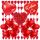 Luftballons zum Valentinstag Oranger und roter Herzballon für Luft oder Helium PartyPro 40 cm