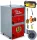  MGspaw Doppelfunktions-Stahlofen für Holz, Feinkohle, Braunkohle, Steinkohle 10 kW