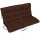  Braunes Kissen für Gartenbankschaukel 140x110