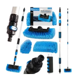   TELESKOP-AUTOWASCHBÜRSTE FÜR PHOTOVOLTAIK-PANEELE VIERFLÄCHIG 1,3m - 3m