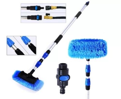 TELESKOP-AUTOWASCHBÜRSTE FÜR PHOTOVOLTAIK-PANEELE VIERFLÄCHIG 1,3m - 3m