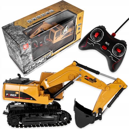  Click4toys Excavator 5 ferngesteuerter Bagger, gelb