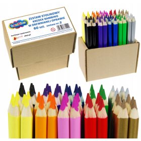  Tischset JUMBO Buntstifte 60 Stück Bambino v2