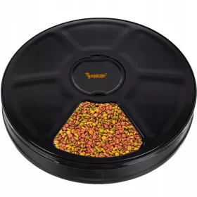    Futterautomat, Futter verlangsamen, aus Kunststoff Purlov, schwarz, 0,9 l