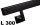 Wandtreppengeländer L110cm, Schwarz und Weiß, Graphit