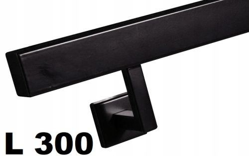 Wandtreppengeländer L110cm, Schwarz und Weiß, Graphit