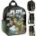  Minecraft Paso Kindergartenrucksack mit einem Fach für Jungen und Mädchen, Schwarz, Grüntöne, Mehrfarbig