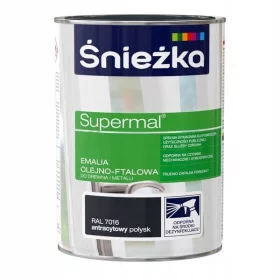 Supermal anthrazitfarbenes Metall und Holzemail 5 l