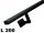 Wandgeländer 40x20mm: Schwarz, Weiß, Graphit